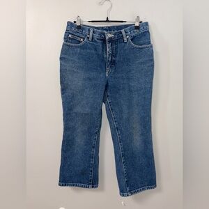 No Boundaries Vintage Y2K Denim Blue Jeans Capris Cropped Juniors 7 Fading